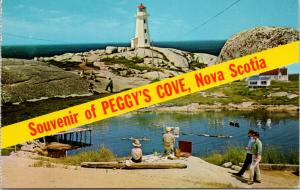 Souvenir of Peggy's Cove Nova Scotia Artist's Paradise Unused Postcard D78