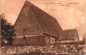 Finland Holy Cross Church Parola Vintage Postcard 09.51