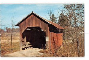 Bean Blossom Indiana IN Vintage Postcard Bean Blossom Covered Bridge