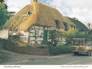 Thatching Selbourne Hampshire Womens Institute Postcard