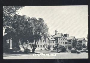 ROME CITY INDIANA KNEIPP SPRINGS 1950's CARS VINTAGE POSTCARD GLEN ELLYN ILL.