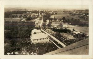 West Berryvile AR Birdseye View c1920s-30s Real Photo Postcard