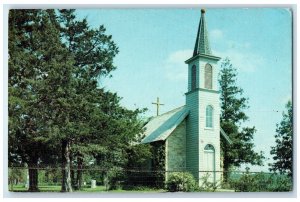 c1960 St. Anthony's Chapel Church Exterior Festina Iowa Vintage Antique Postcard