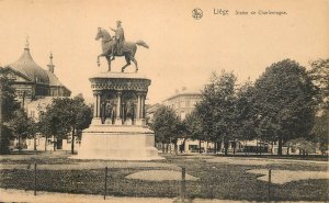 Belgium Liege statue of Charles the Great