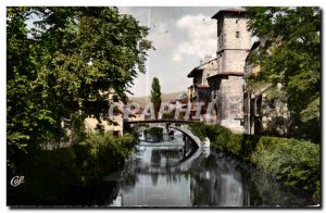 Old Postcard Saint Jean Pied Port De La Nive the Bridge of Spain and the Bell...