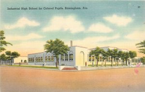 Postcard 1940s Alabama Birmingham High School Colored Pupils AL24-2383