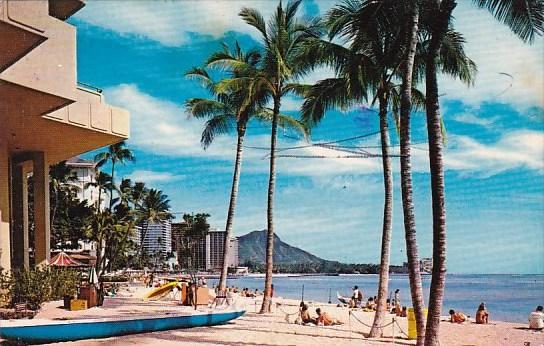 Waikiki Beach Honolulu Hawaii 1977