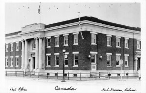 RPPC Post Office, Fort Frances, Ontario, Canada c1950s Vintage Postcard