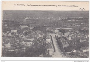 BOURGES, Cher, France, 1900-1910's; Vue Panoramique Du Boulevard De Strasbour...