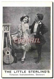 Old Postcard The little Sterling & # 39s Dancers Guitar Virtuosos