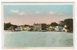 Waterfront Panorama Wolfeboro New Hampshire 1920s postcard