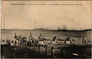 PC CPA MARTINIQUE, LA RADE ET FORT DE FRANCE, VINTAGE POSTCARD (b11789)