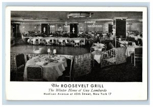 Vintage Guy Lombardo Roosevelt Grill Inside View Postcard P30E