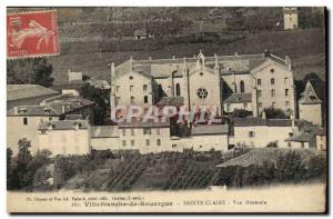 Villefranche de Rouergue Old Postcard St. Claire Vue generale