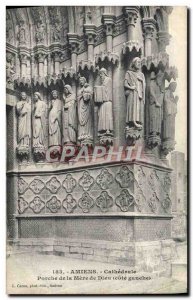 Old Postcard Amiens Porch of the Mother of God