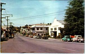 SUTTER CREEK, CA  California    MAIN STREET SCENE Hwy 49  c1950s Cars  Postcard