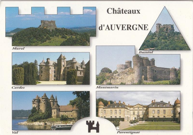BF25439 chateaux d auvergne  france front/back image