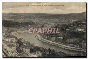 Old Postcard Lyon Vaise Vue Generale seizure of Restaurant Guy