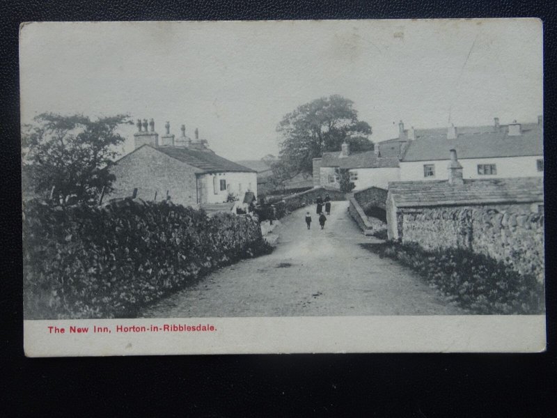 North Yorkshire HORTON IN RIBBLESDALE Village & New Inn - Old Postcard