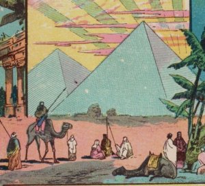 1880s J.H. Yerbury Dyer & Cleaner 7 Wonders Of The World Set Of 7 F107