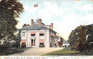 Residence Of Gen B F Buttler Lowell, Massachusetts MA  