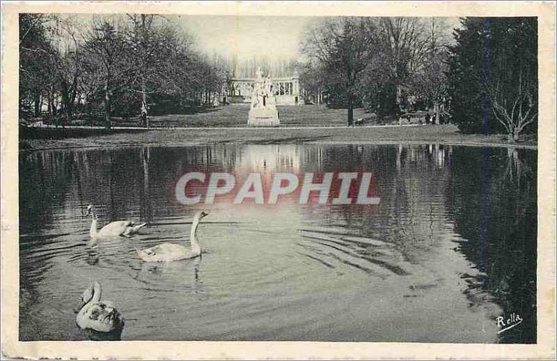 Old Postcard Montpellier Esplanade Garden Monument Auguste Comte and the War ...