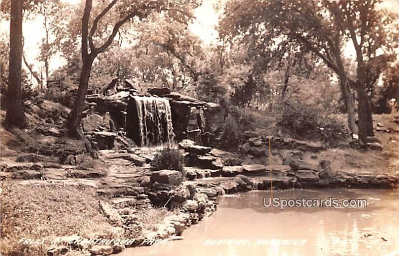 Falls in Chautauqua Park in Beatrice, Nebraska