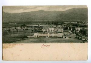 138218 Turkey SMYRNA Smyrne Barracks & Roadstead Vintage PC