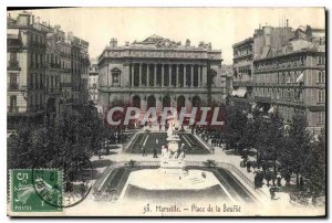 Postcard Old Marseille Place de la Bourse