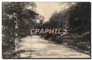 Old Postcard Route undergrowth between noes and Glassware (La Madeleine) Loire