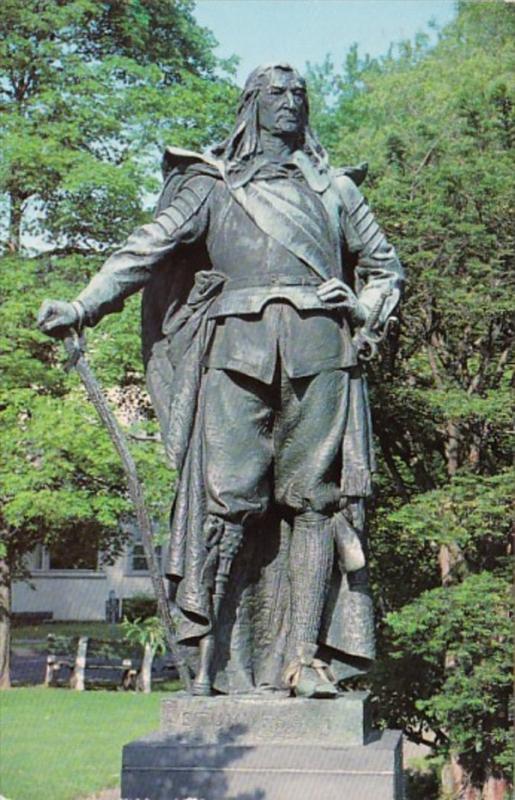 New York Kingston Academy Green Statue Of Governor Pieter Stuyvesant 1999