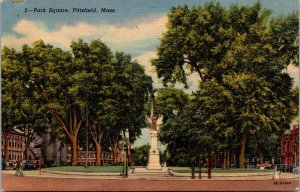 Massachusetts Pittsfield Park Square Curteich