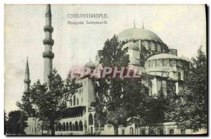 Postcard Old Constantinople Turkey Mosque Suleymanie