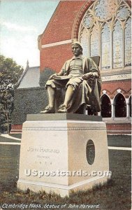 Statue of John Harvard Cambridge, MA