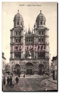 Old Postcard Dijon Eglise Saint Michel