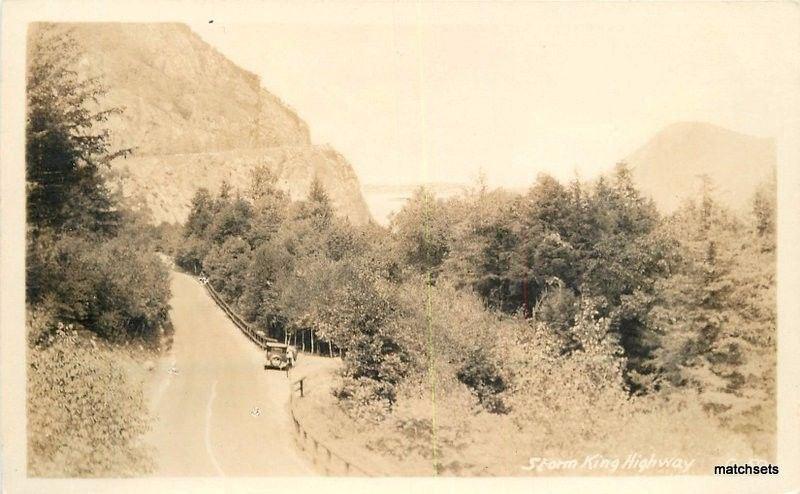 1920s New York Storm King Highway RPPC Real photo postcard 12986