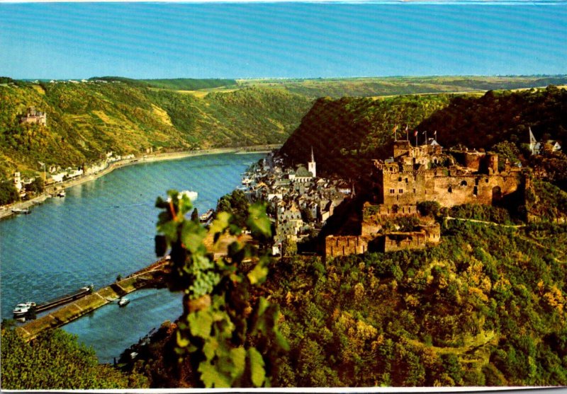 Germany St Goar With Rheinfels Castle