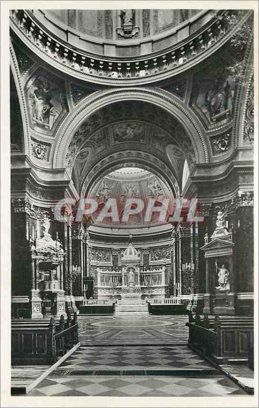 Modern Budapest Postcard Interior of the church St Etienne