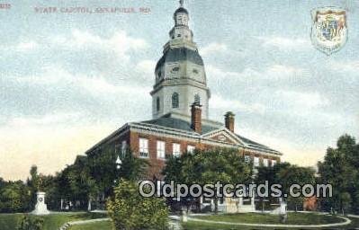 Annapolis, Maryland, MD State Capital USA Unused 