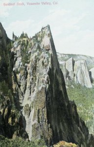 C.1910 S.P.R.R, Sentinal Rock, Yosemite Valley, Cal. Postcard P61