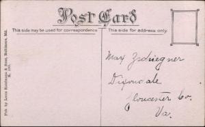 Yorktown VA Main St. c1910 Postcard