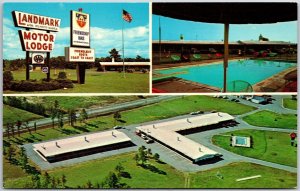 Friendship Inn Motor Lodge Midway Saratoga & Lake George Glens Falls NY Postcard