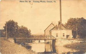 Groton VT Turning Works Iron Bridge Photo # 39 RPPC Postcard