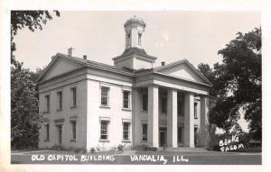 Vandalia Illinois Old Capitol Building Real Photo Antique Postcard J73983 