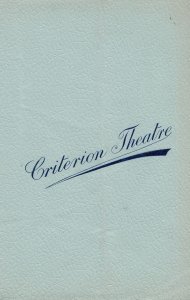 The Freedom of Suzanne Marie Tempest Criterion London Theatre Programme
