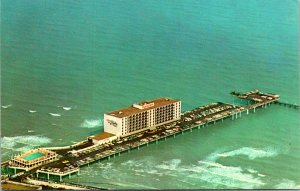 Galveston Island TX Flagship Hotel Postcard unused 1950s