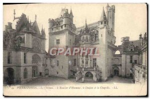 Old Postcard Pierrefonds Chateau L & # & # 39honneur 39escalier of the keep a...