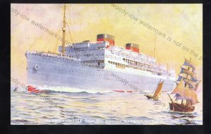 UC281 - Union Castle Liner - Windsor Castle - postcard