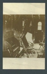 Ca 1940 Post Card Railroads Pullmans Palace Sleeping Car W/Built In Organ----