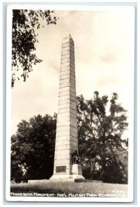 Minnesota Monument National Military Park Vicksburg MS RPPC Photo Postcard